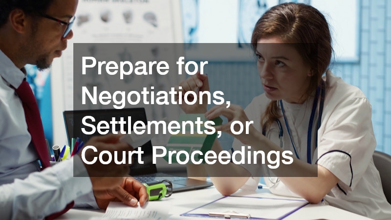 Prepare for Negotiations, Settlements, or Court Proceedings