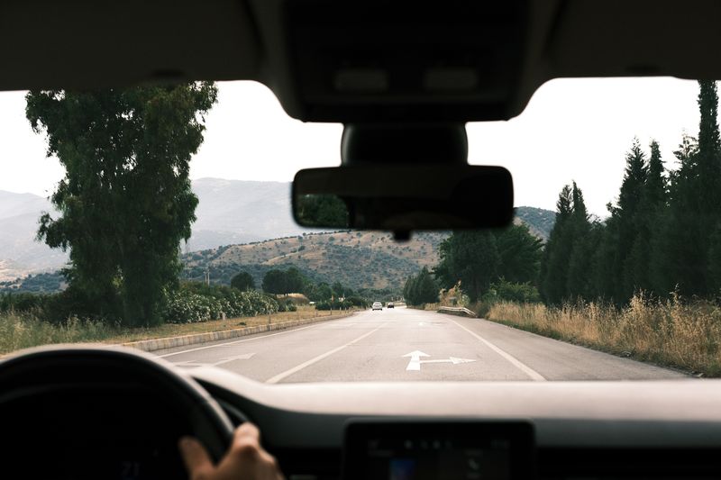 driving on a highway